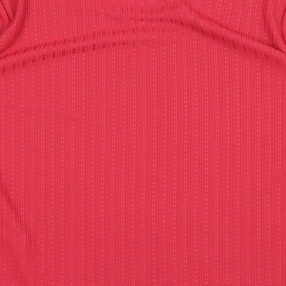eastx Womens Red Basic T-Shirt Size 14