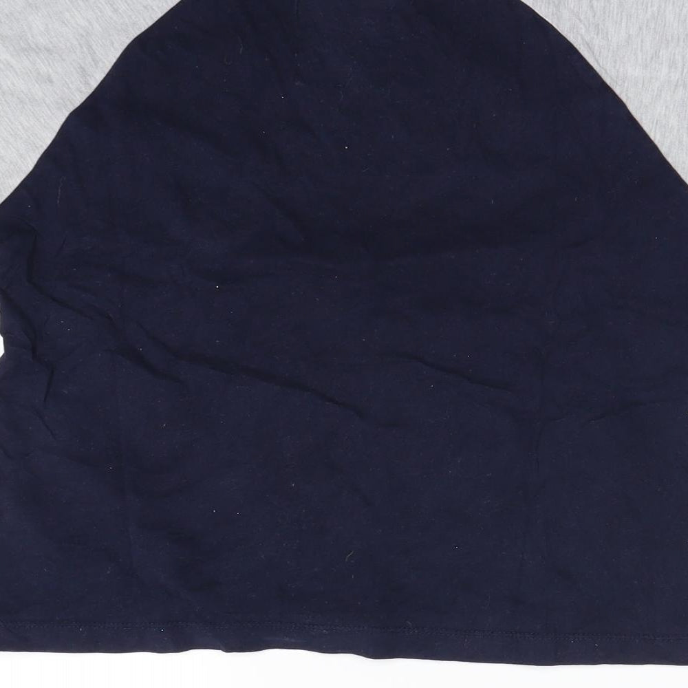 Brookhaven Womens Blue Basic T-Shirt Size 6