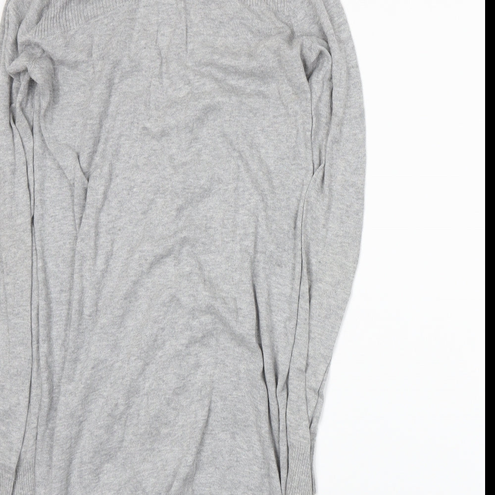 H&M Womens Grey Knit Cardigan Jumper Size S