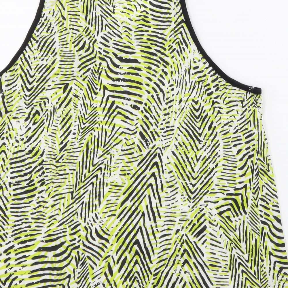 New Look Womens Green Basic Tank Size 12