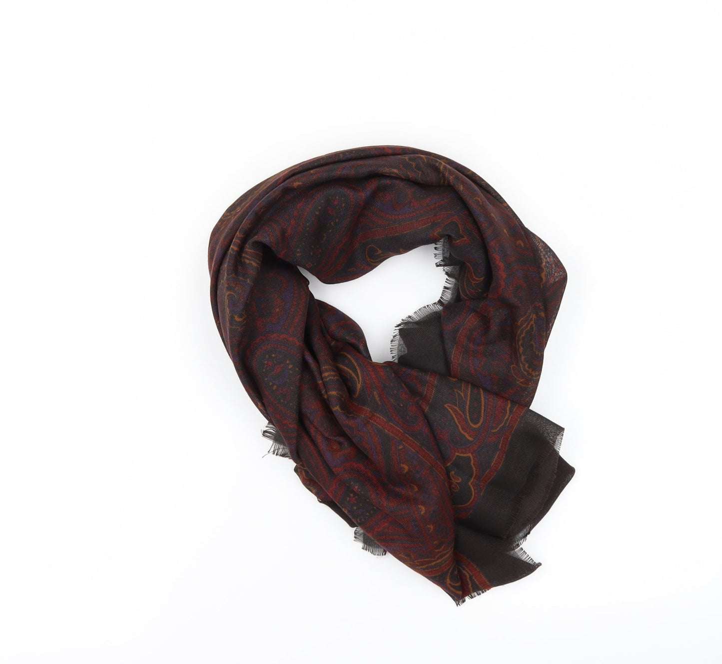 Tie Rack Unisex Black Geometric Scarf
