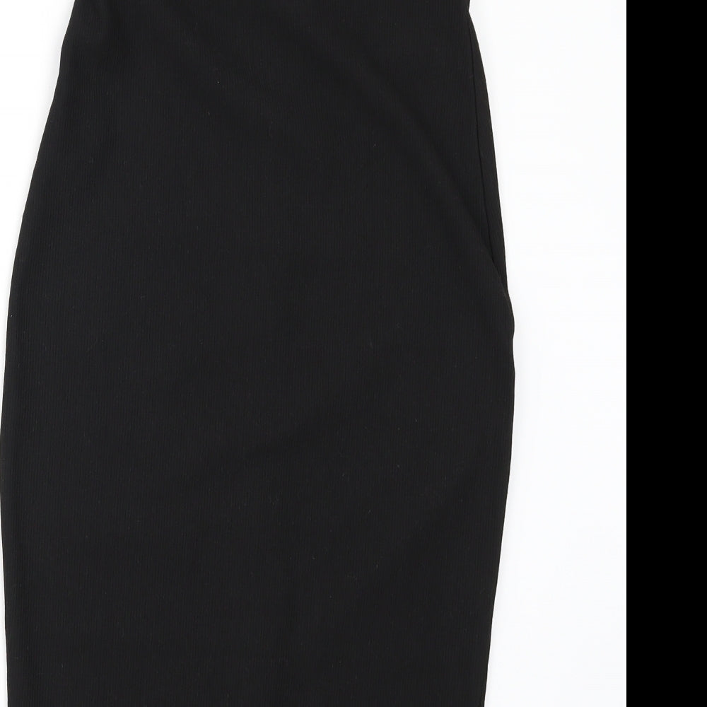Amisu Womens Black Straight & Pencil Skirt Size 34 in