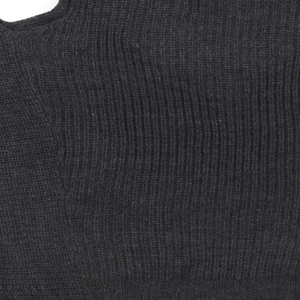 QED London Womens Grey Cardigan Jumper Size M