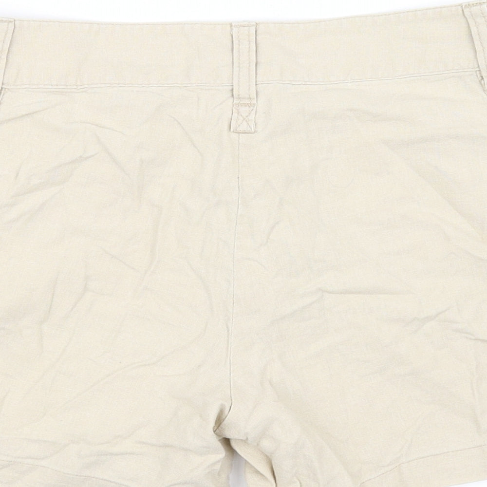 Top Secret Womens Beige Cut-Off Shorts Size M