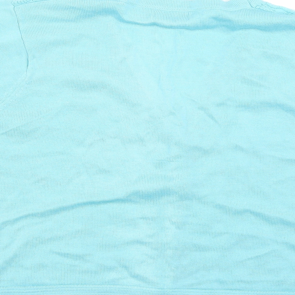 sasa Womens Blue Cardigan Jumper Size M