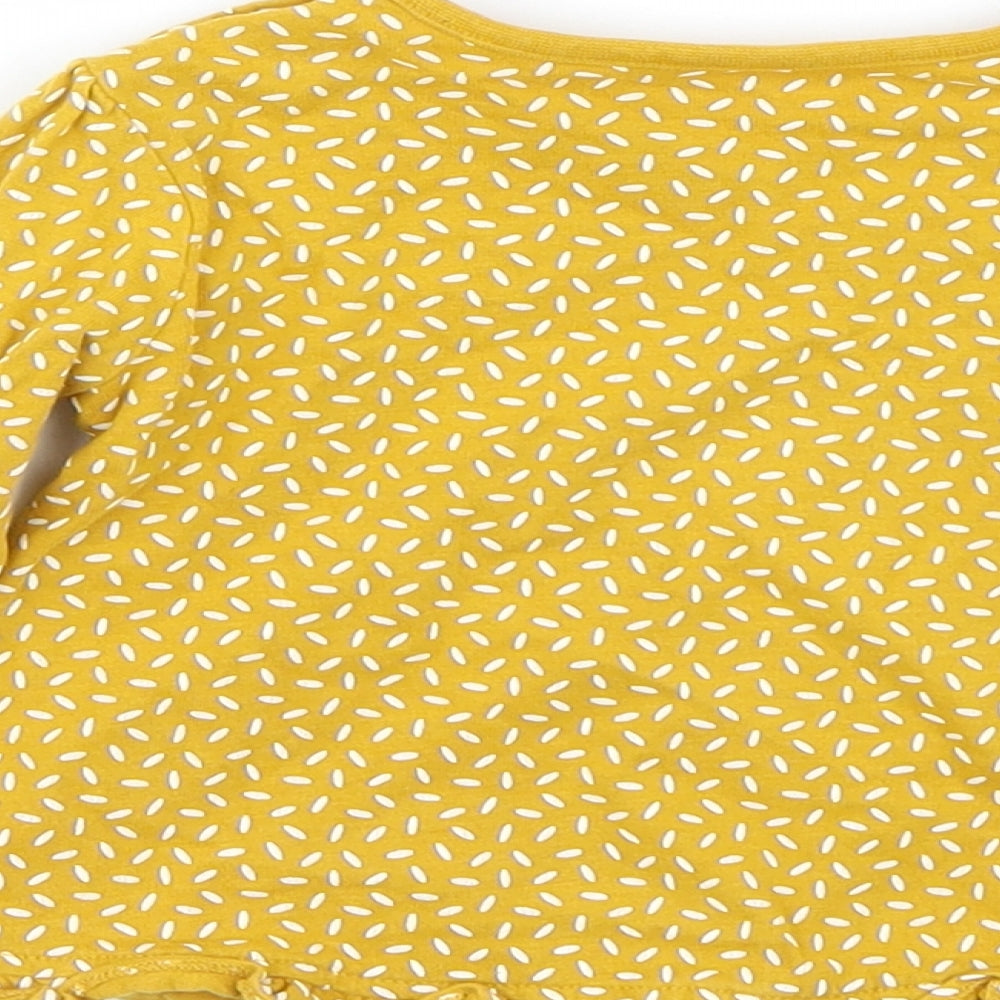 TU Girls Yellow Basic T-Shirt Size 9-12 Months