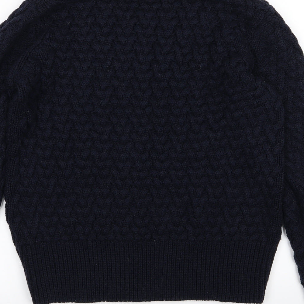 QED London Womens Blue Knit Pullover Jumper Size S