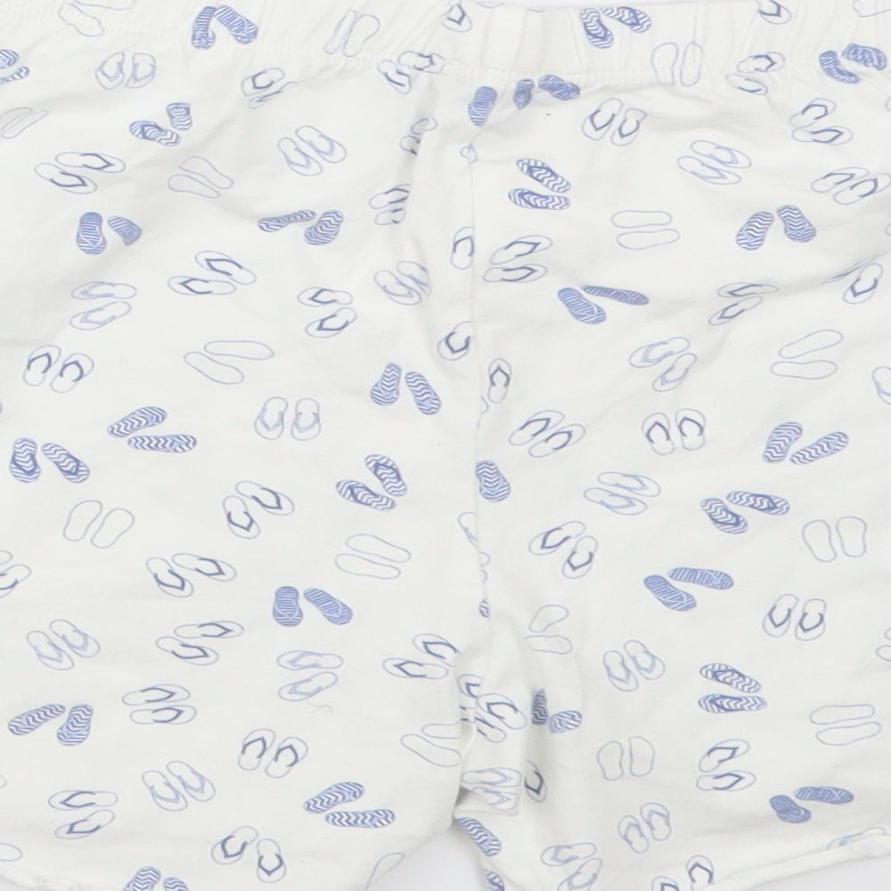 Miniman Girls White Sweat Shorts Size 12 Years