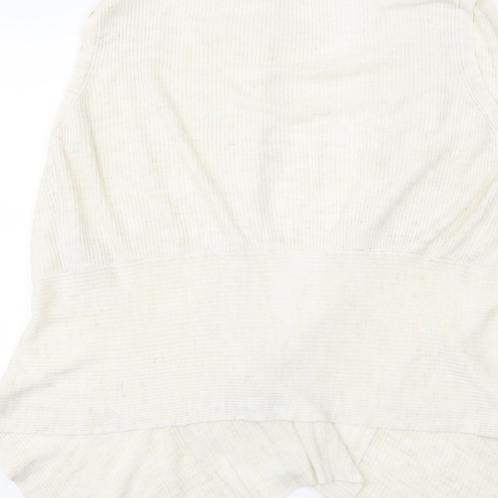 Alex & co Womens Beige Knit Cardigan Jumper Size 16