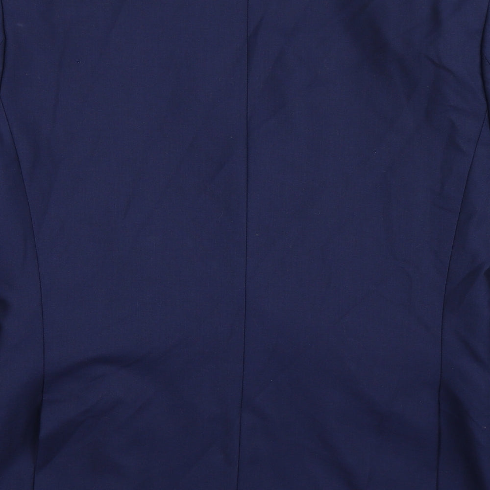 One Six Five Mens Blue Jacket Suit Jacket Size 40