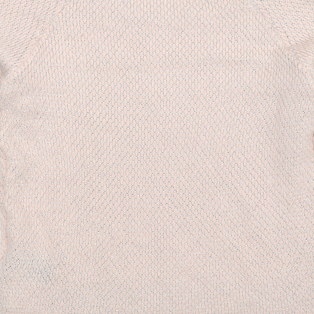 H&M Womens Beige Knit Pullover Jumper Size XS