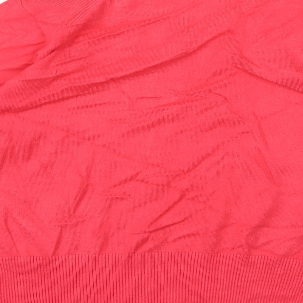 Preworn Womens Pink Knit Pullover Jumper Size S