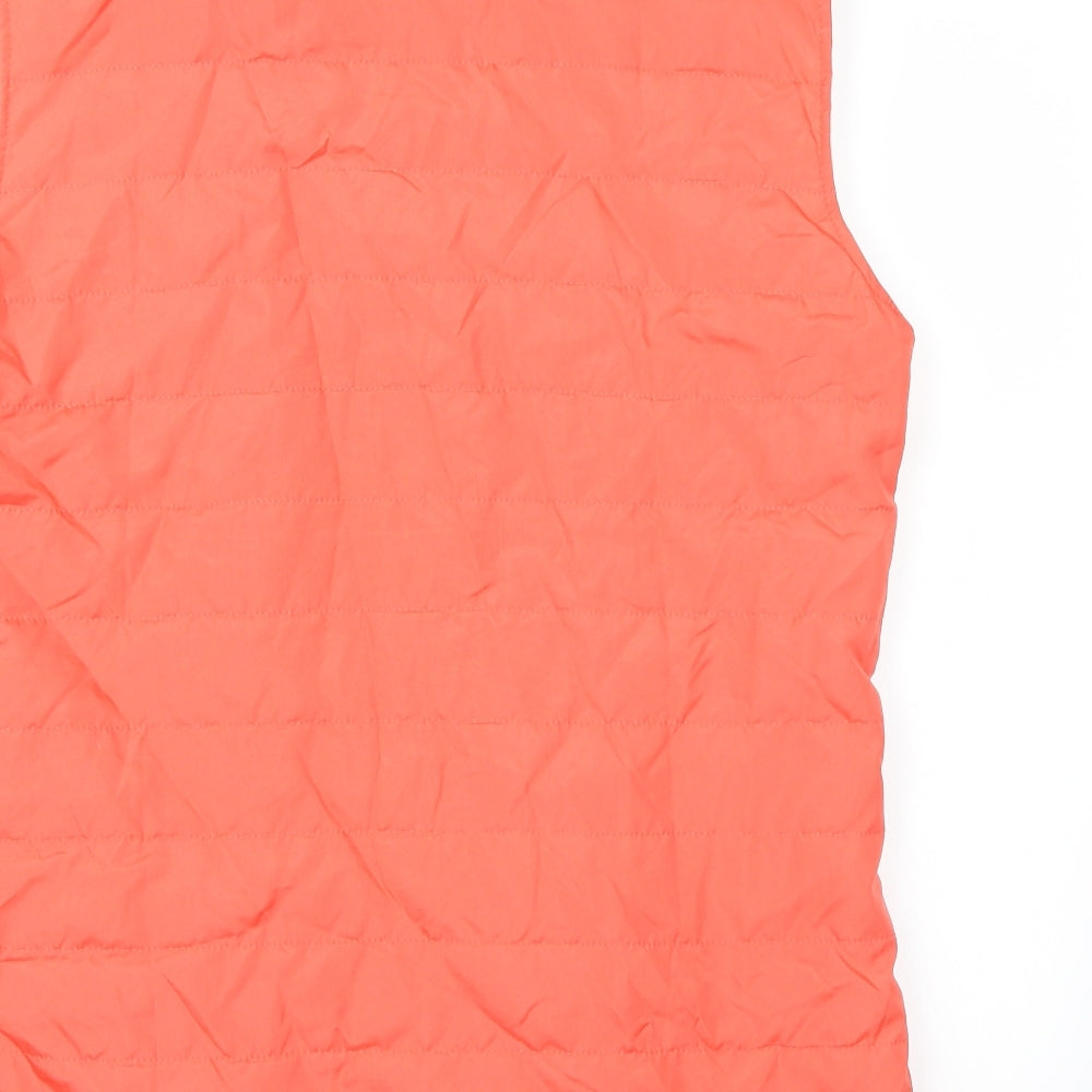 Anne De Lancay Womens Pink Gilet Coat Size M - Salmon Pink