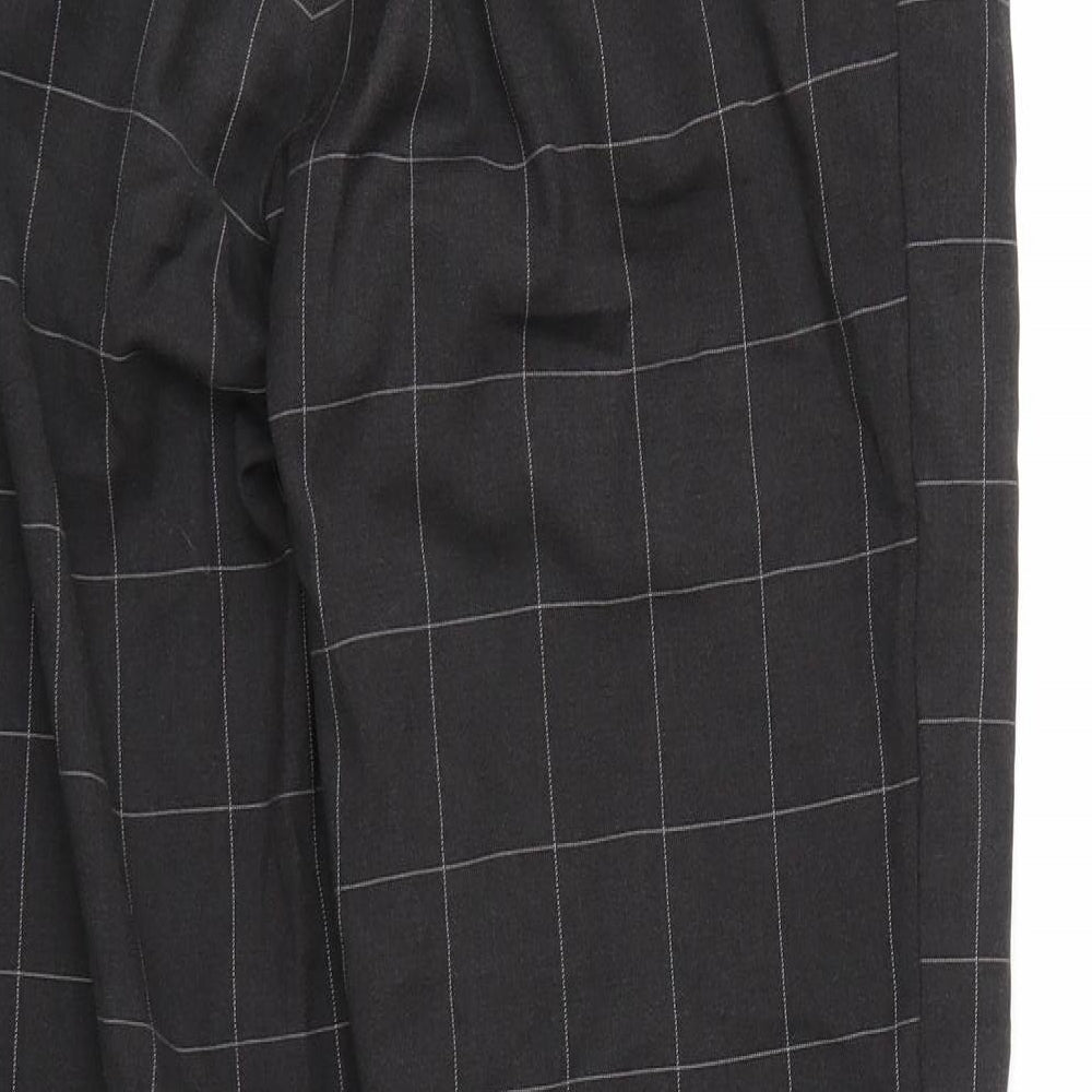 Weekday Mens Grey Check Trousers L29 in