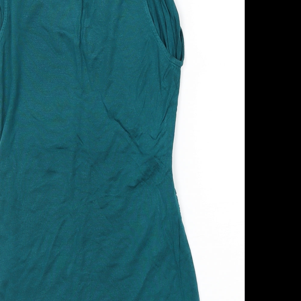Ann Taylor Womens Green Basic T-Shirt Size XS