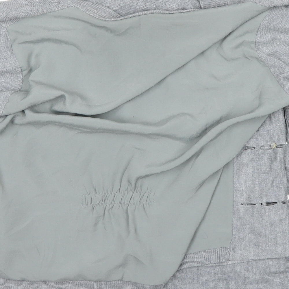 Per Una Womens Grey Cardigan Jumper Size 14