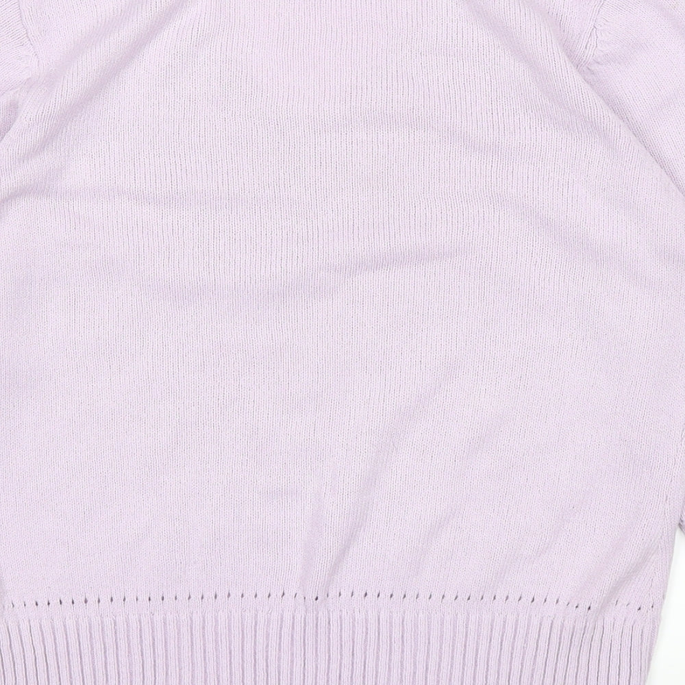 MINUTE Womens Purple Pullover Jumper Size 12