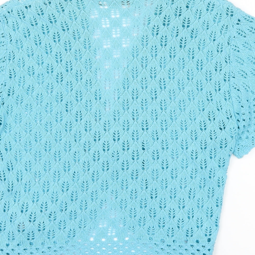 Elegant Body Womens Blue Cardigan Jumper Size M