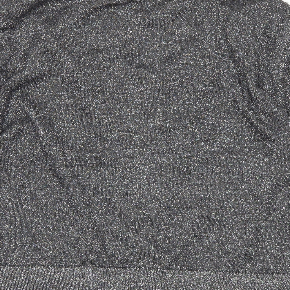 New Look Womens Grey Cardigan Jumper Size 14
