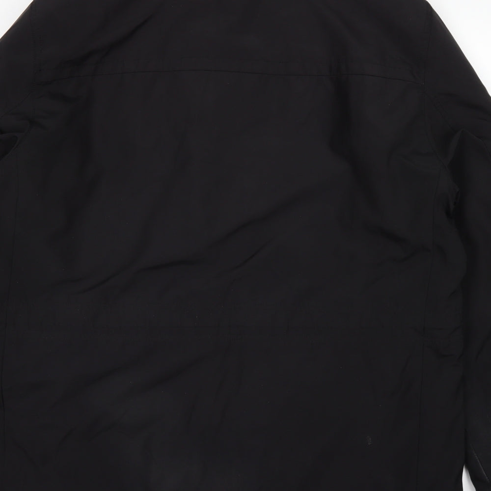 Collezione Womens Black Bomber Jacket Coat Size L