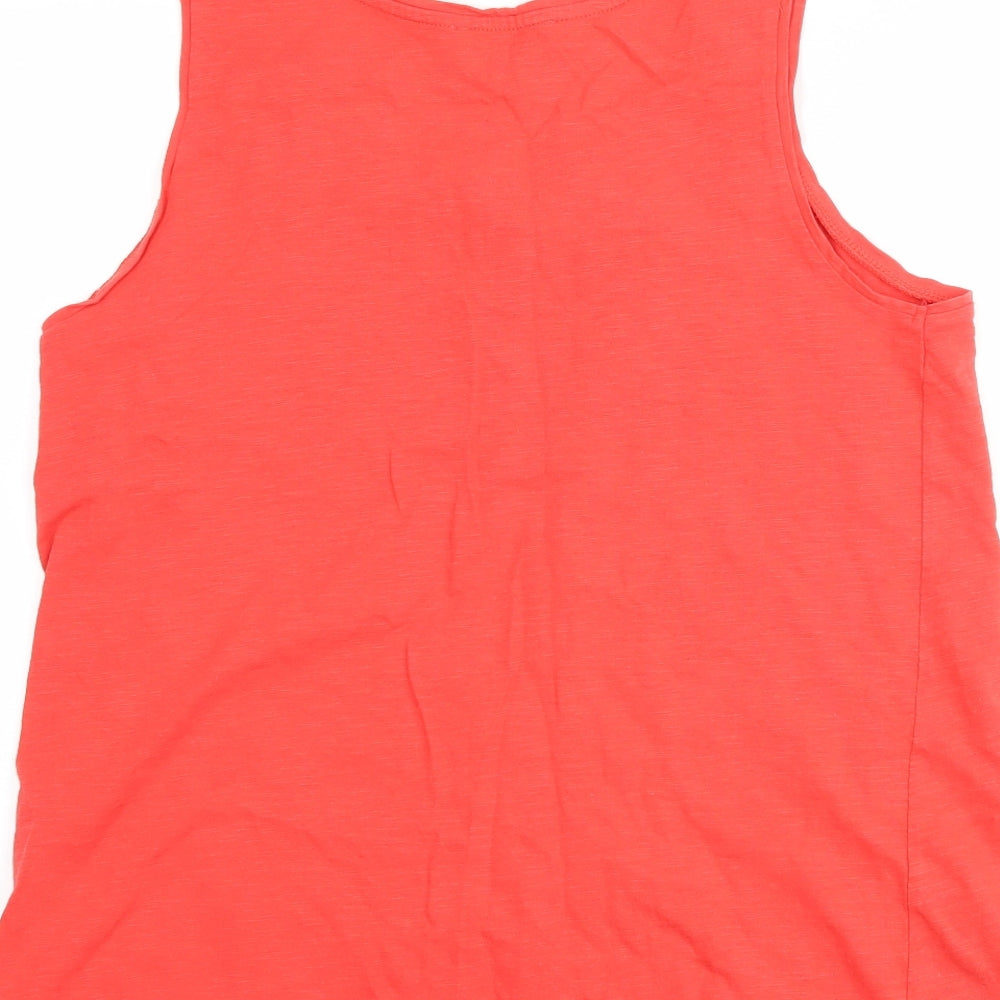 Papaya Womens Red Basic Tank Size 10