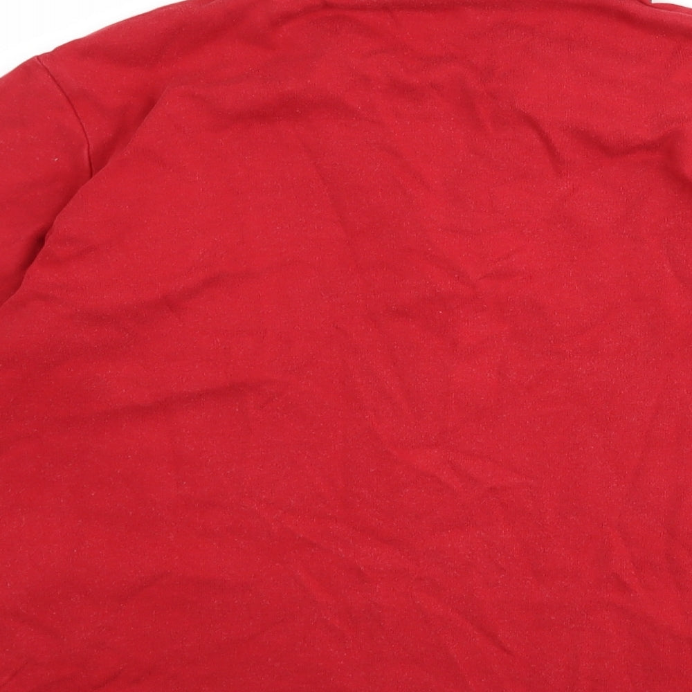 Tulchan Womens Red Pullover Sweatshirt Size M