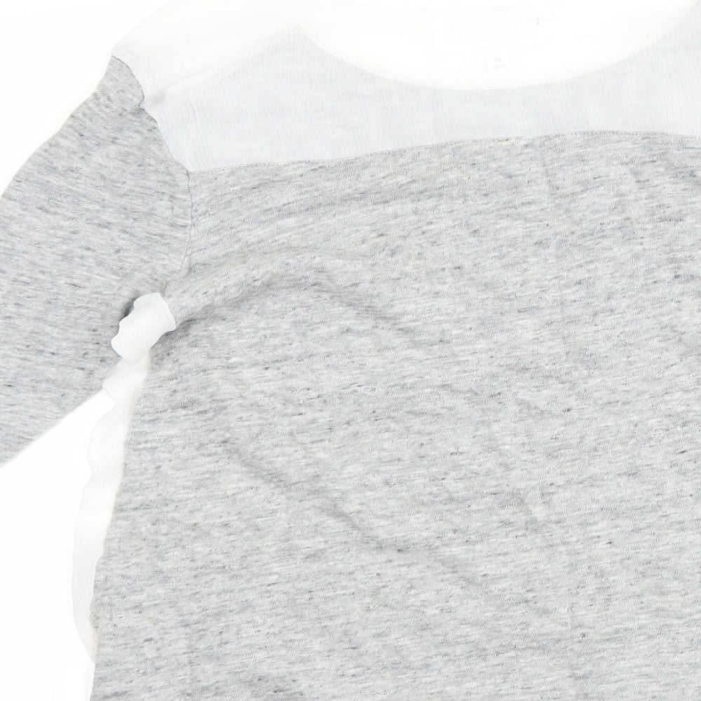 NEXT Womens Grey Basic T-Shirt Size 8