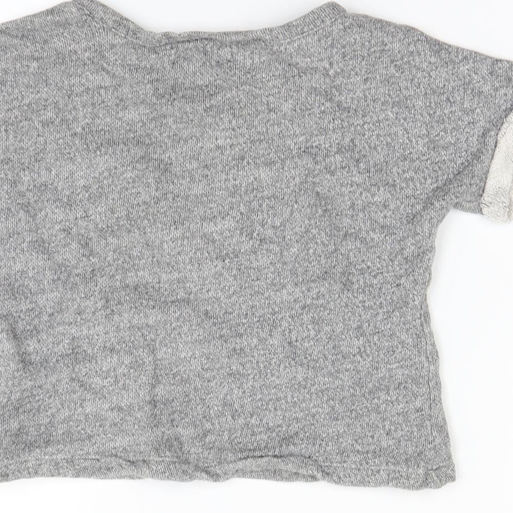 Gap Girls Grey Pullover Jumper Size 3-4 Years