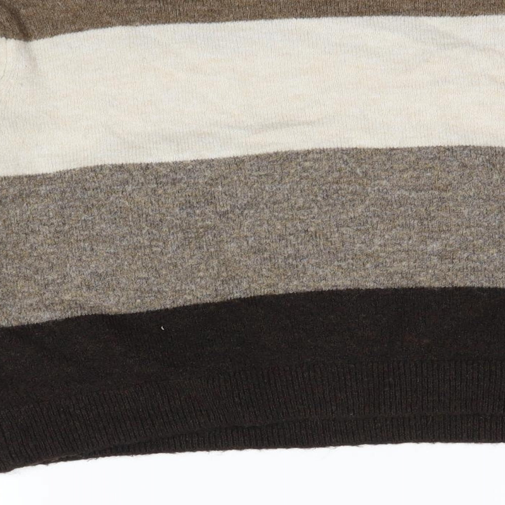 H&M Womens Multicoloured Striped Pullover Jumper Size S