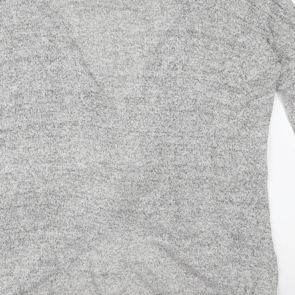River Island Womens Grey Knit Pullover Jumper Size 6