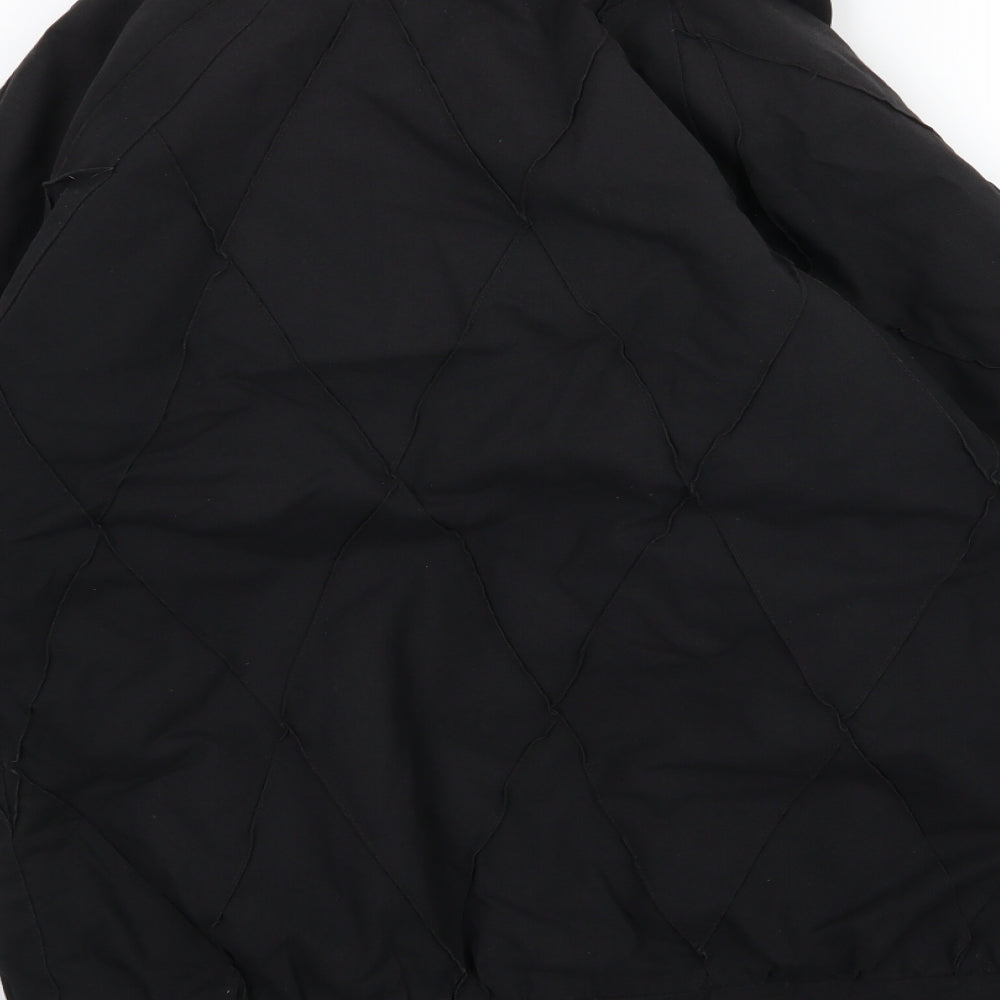 Preworn Womens Black Argyle/Diamond Jacket Size S