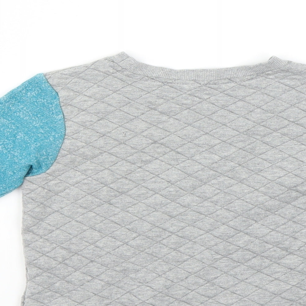 M&Co Boys Grey Pullover Sweatshirt Size 2-3 Years