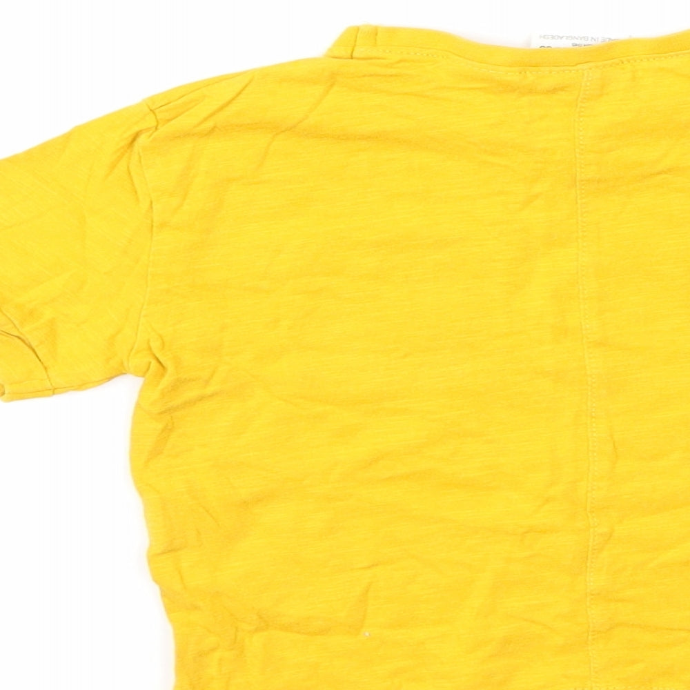 Zara Baby Yellow Basic T-Shirt Size 12 Months