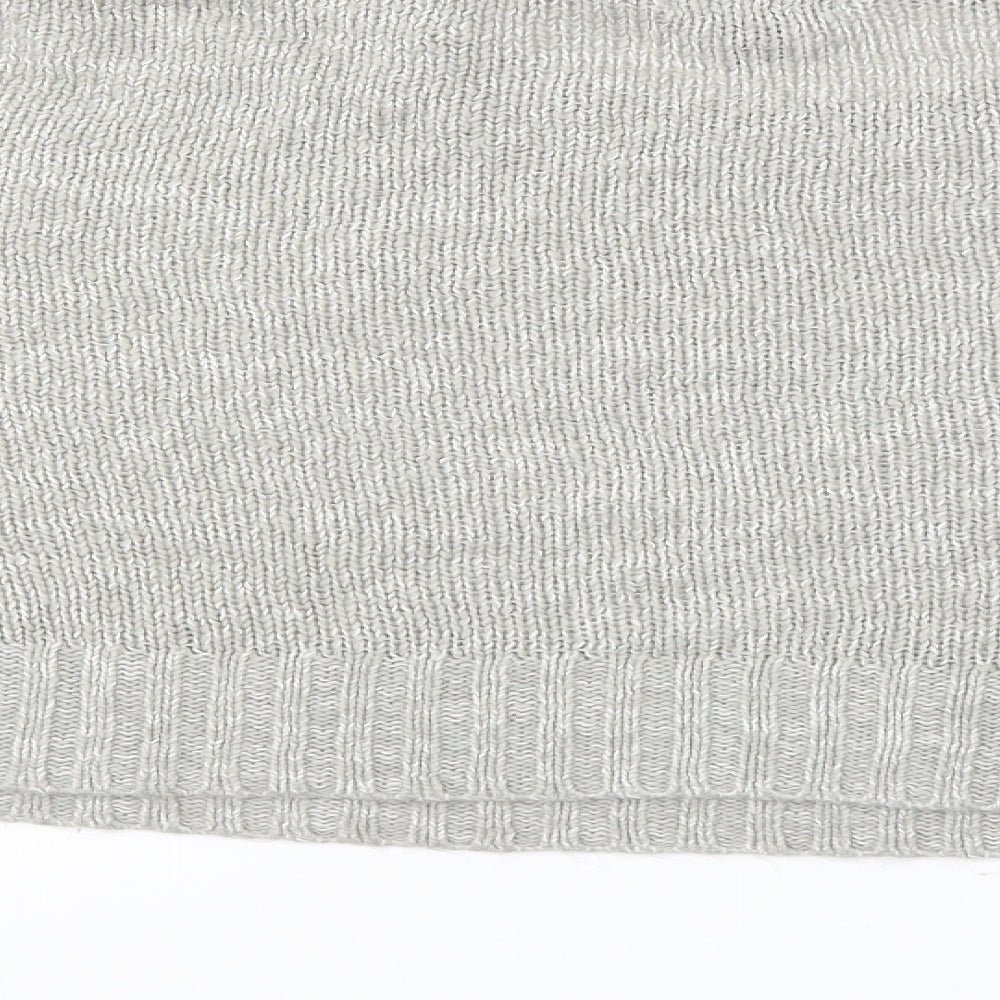 New Look Womens Grey Knit Pullover Jumper Size L
