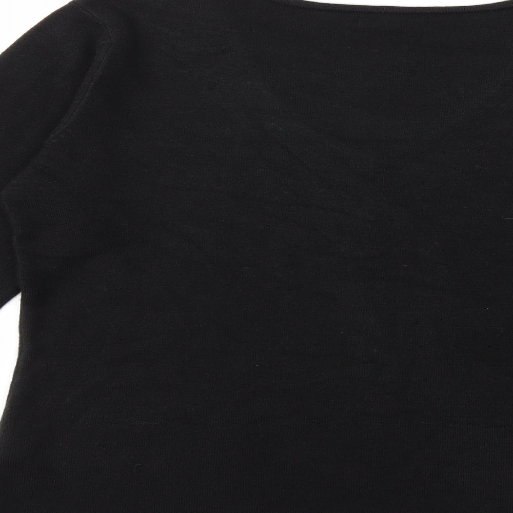 Bonmarché Womens Black Pullover Jumper Size S