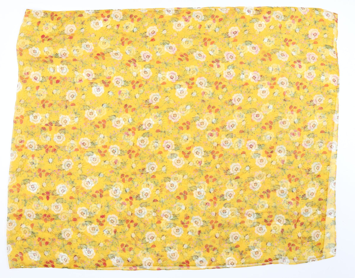 Matalan Womens Yellow Floral Shawl/Wrap