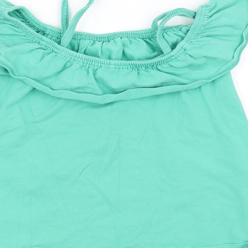 John Lewis Womens Green Basic T-Shirt Size 10