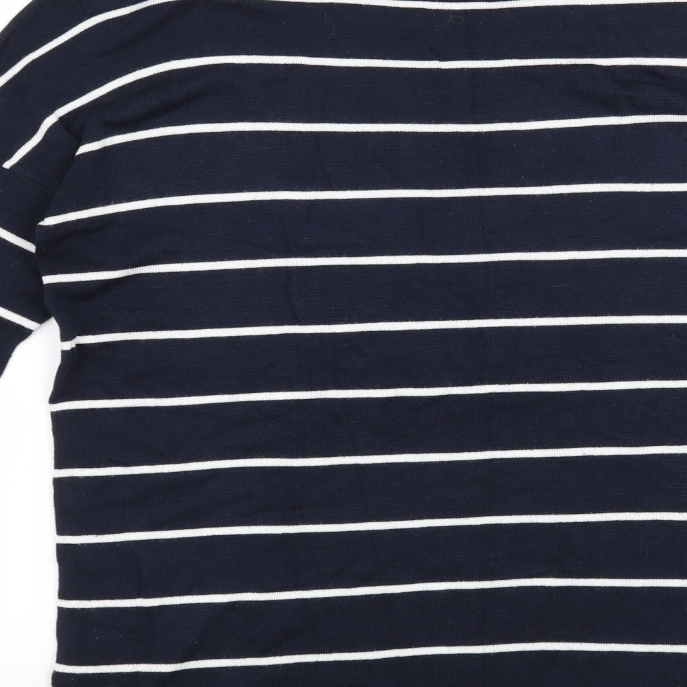 Atmosphere Womens Blue Striped Pullover Jumper Size 8