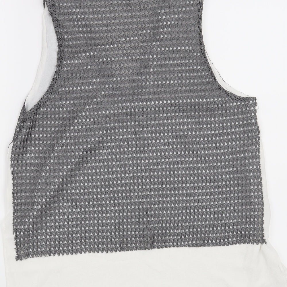 Zara Womens Grey Basic Blouse Size S
