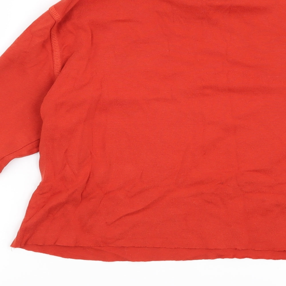 Preworn Womens Orange Basic Blouse Size S