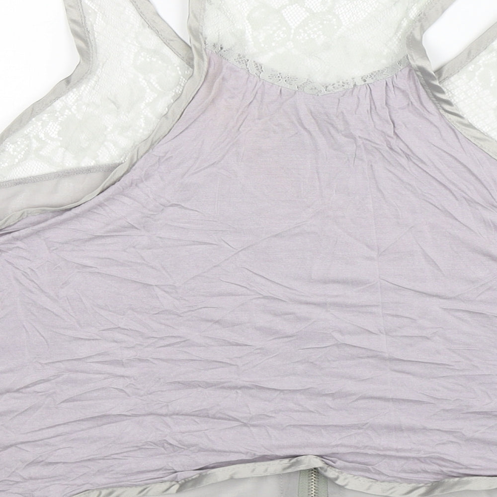 Zoe Womens Grey Basic Tank Size M