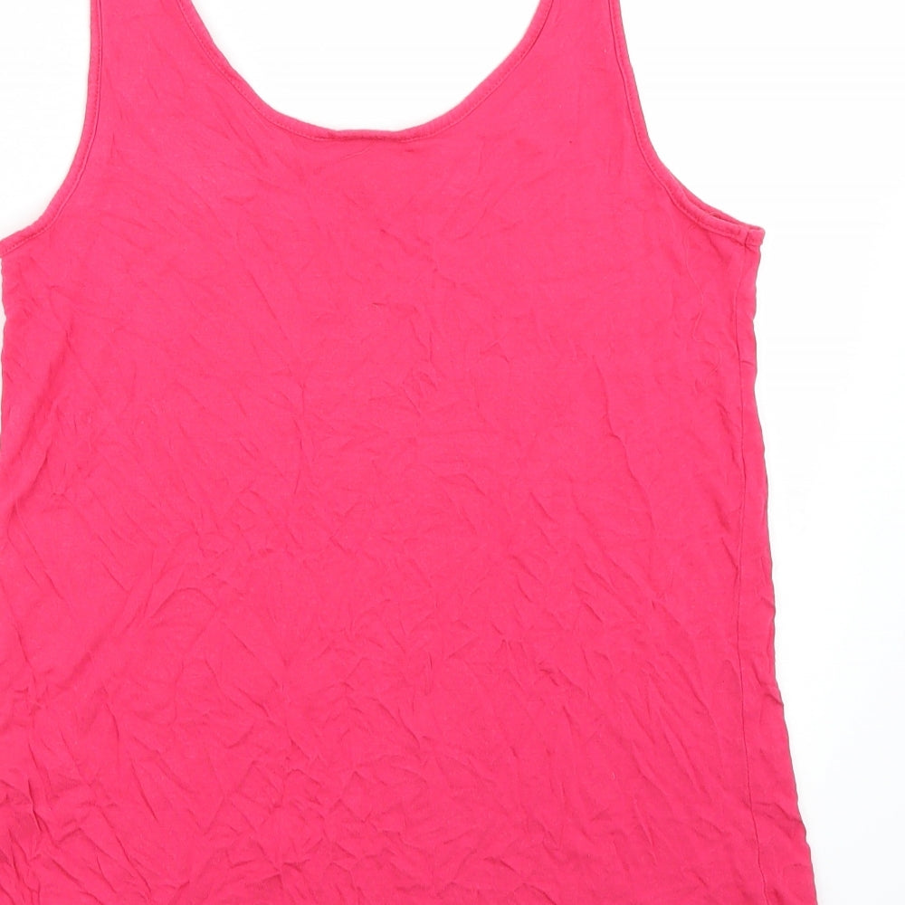 Vero Womens Pink Basic T-Shirt Size S