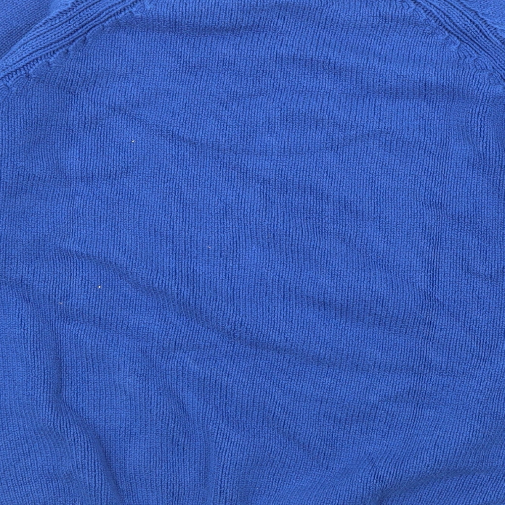 Isle Womens Blue Knit Pullover Jumper Size S