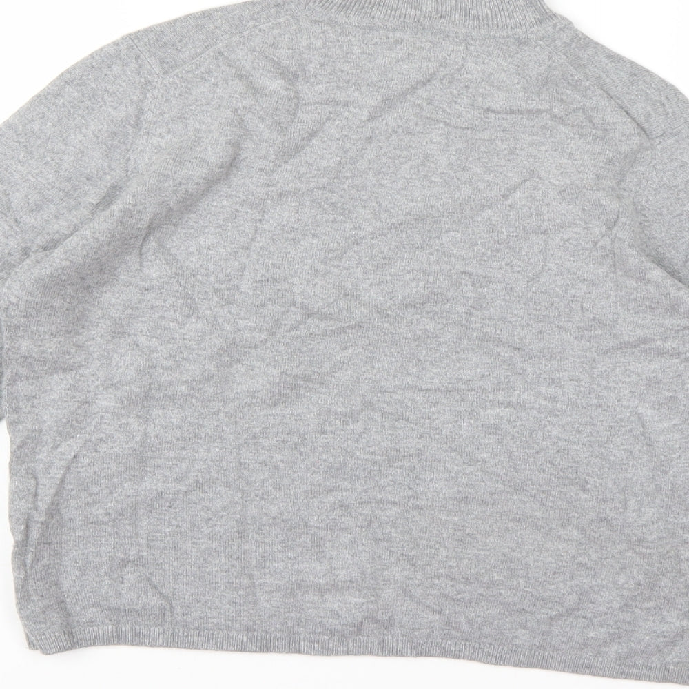 Marks and Spencer Womens Grey Knit Pullover Jumper Size 14
