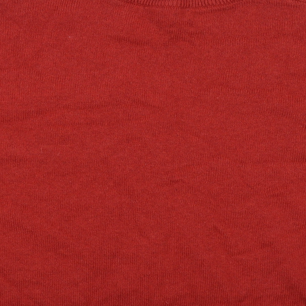 Marks & Spencer Womens Red Knit Pullover Jumper Size XL
