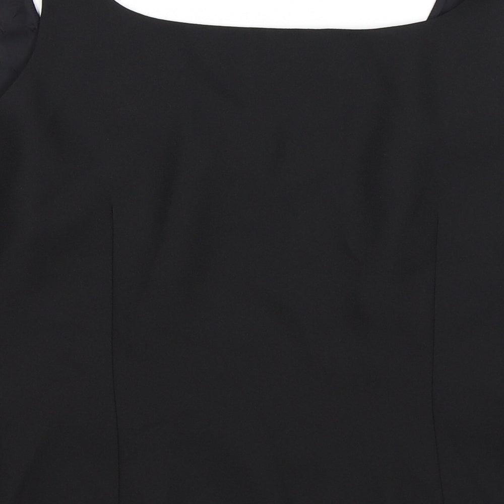 Condici Womens Black Floral Cropped Tank Size 16