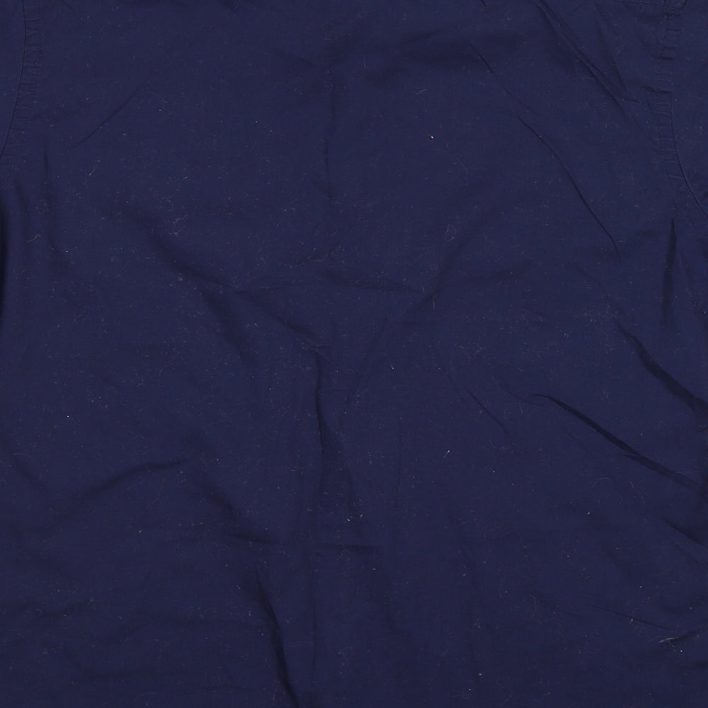 gero Mens Blue Button-Up Size L