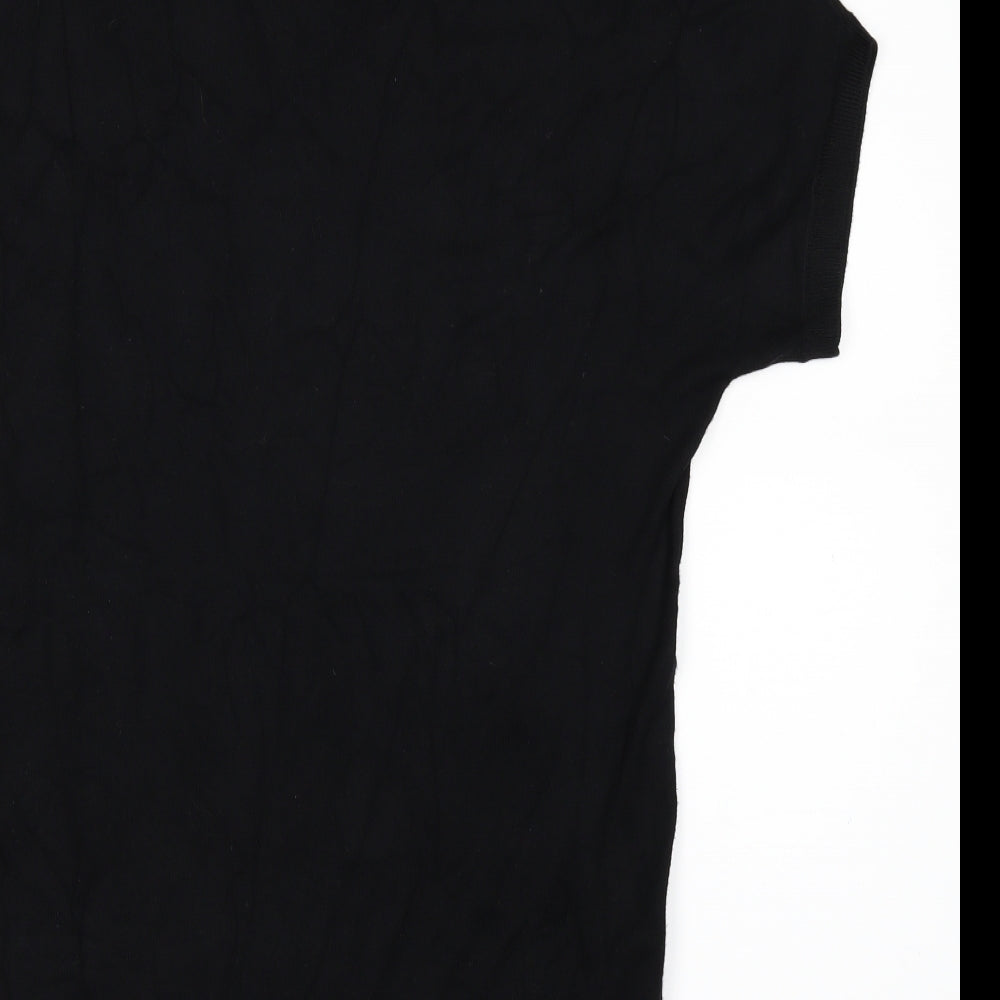 Tezenis Womens Black Polka Dot Basic T-Shirt Size M