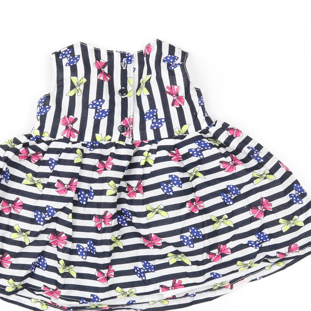 Early days Girls Black Striped Fit & Flare Size 3-6 Months