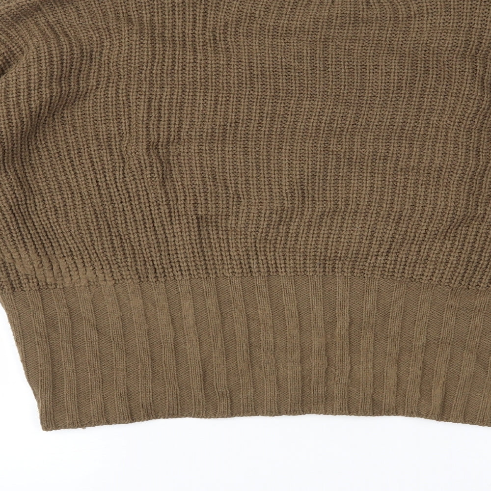 PRETTYLITTLETHING Womens Brown Pullover Jumper Size M